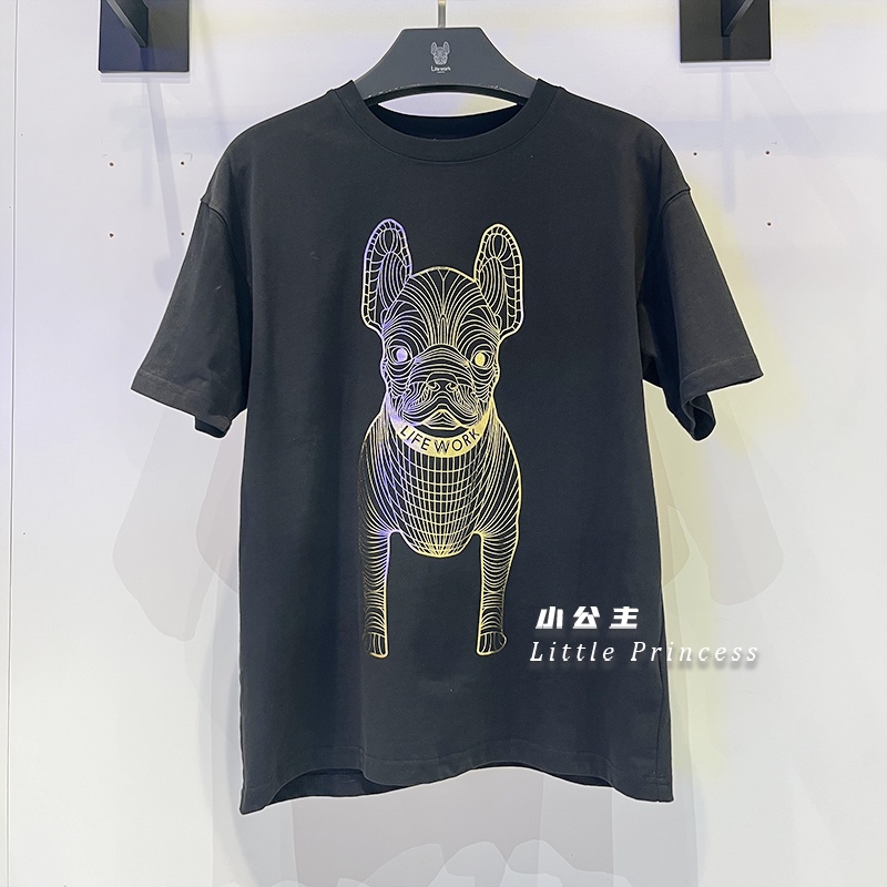 Áo Thun Tay Ngắn Dáng Rộng In Chữ Life work Thời Trang Cho Nam Và Nữ