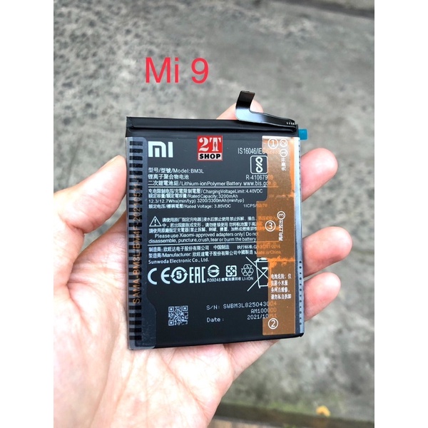 PIN XIAOMI MI 9  ZIN CHÍNH HÃNG, DUNG LƯỢNG 3300MAH