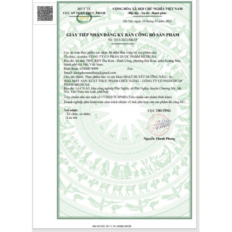 Viên uống hoạt huyết dưỡng não Traphaco