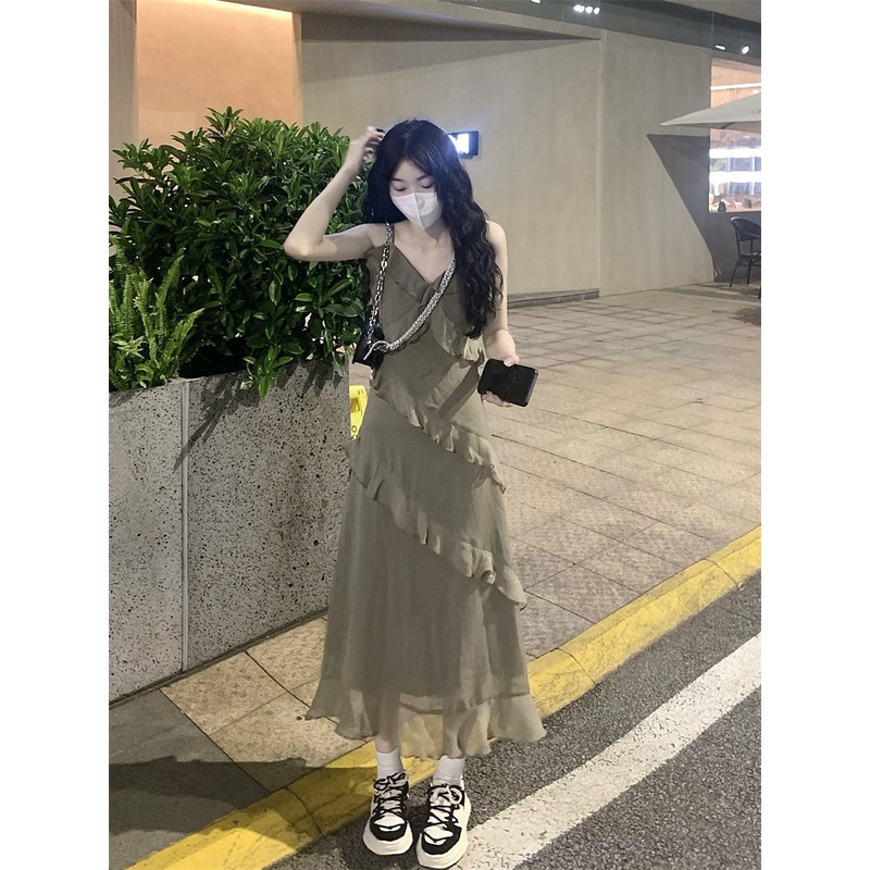 Đầm Dài Xếp Nếp Thiết Kế Sang Trọng Cho Nữ