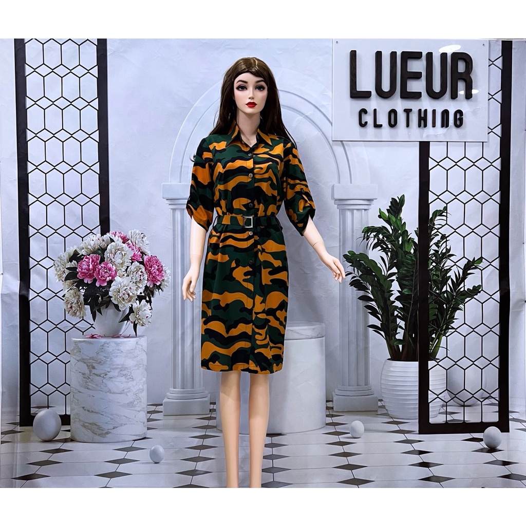 ❤️ ĐÃ GIẢM 20%❤️ MÃ 05 TN ĐẦM CỔ SƠ MI CÁ TÍNH THẮT DÂY NỊT