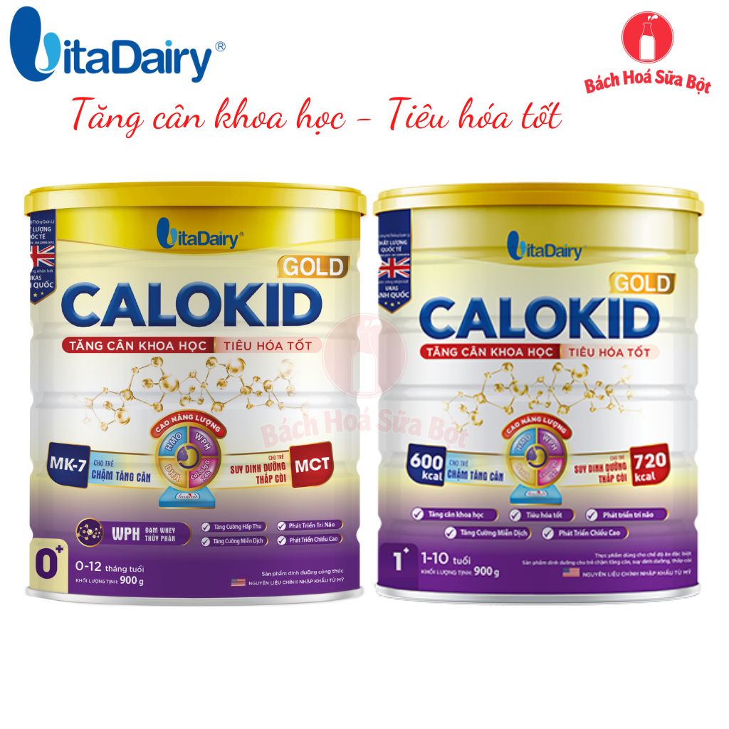 [Quét mã - Tích điểm đổi quà] Sữa bột Calokid Gold số 0+ và số 1+ (Lon 900g)