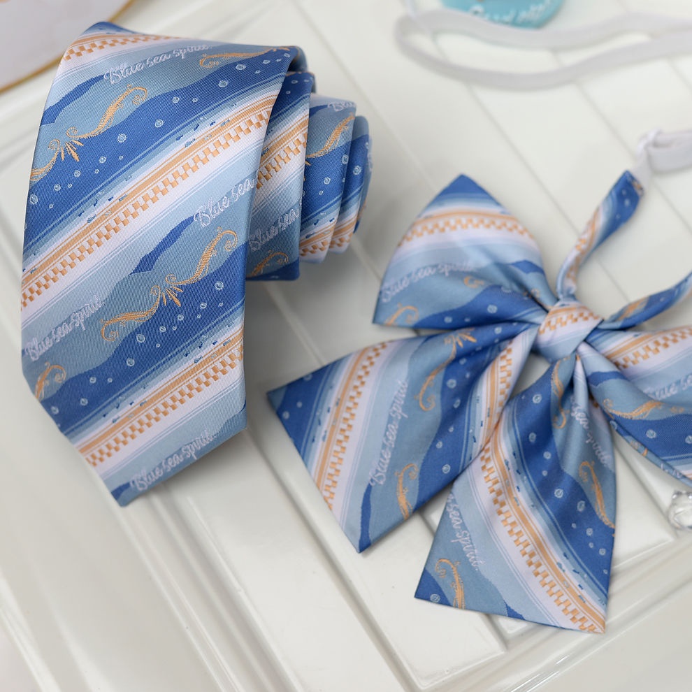 Cà Vạt Đồng Phục Vải Jacquard JK / DK Phong Cách Preppy Thủ Công Cho Nam Và Nữ