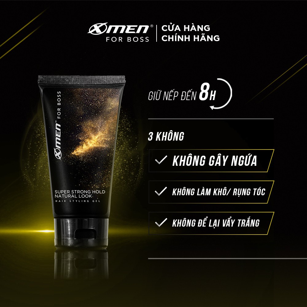 Gel X-men For Boss Hold Natural Look 150g