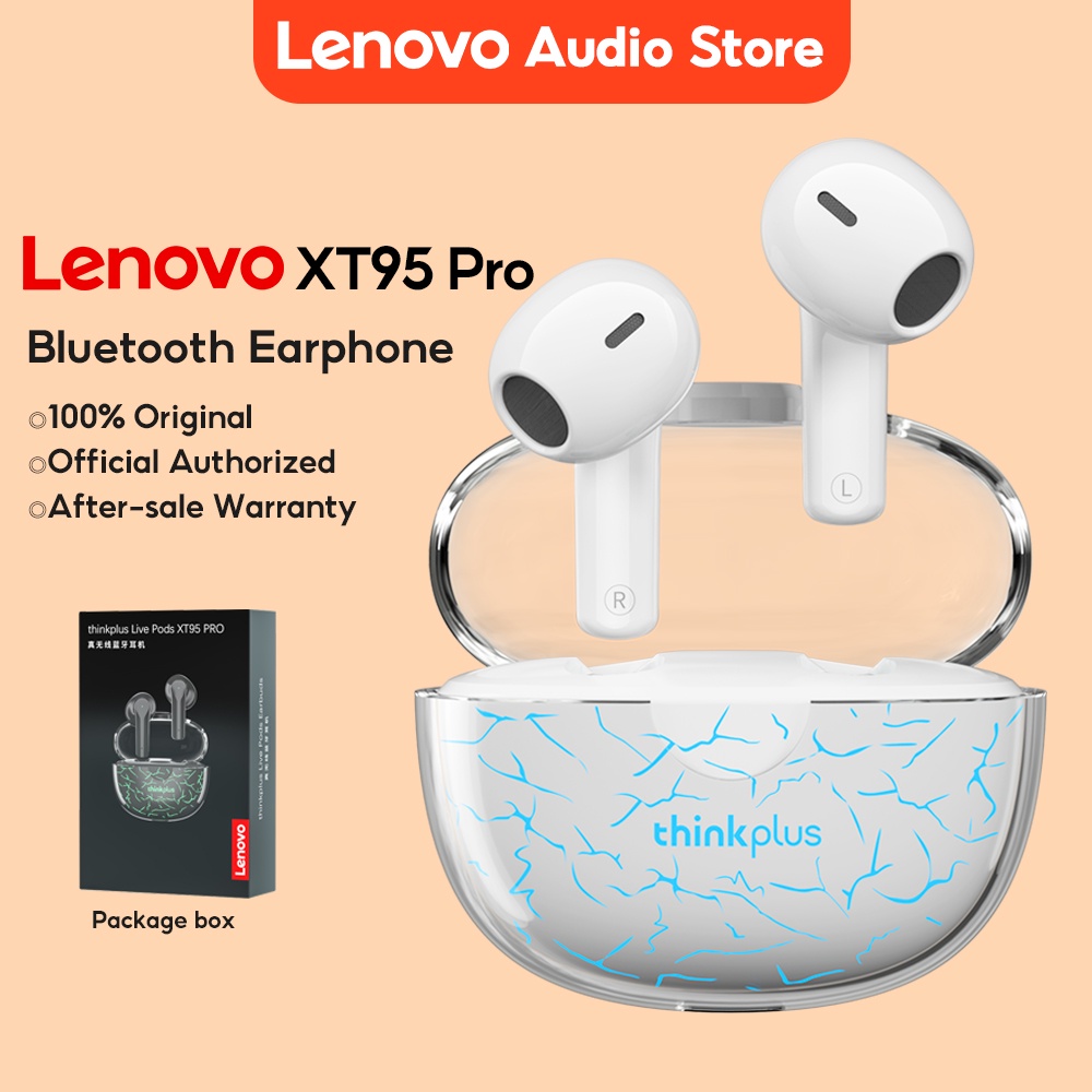 Tai nghe Bluetooth LENOVO XT95 Pro âm trầm tốt đèn LED nhiều màu có micro