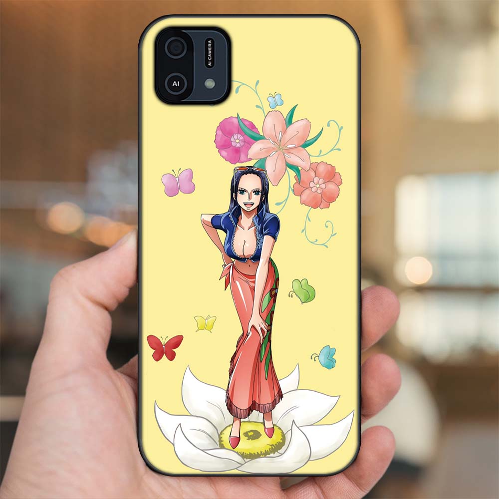Ốp lưng Oppo A16K viền đen in hình Nico Robin One Piece Đảo Hải Tặc