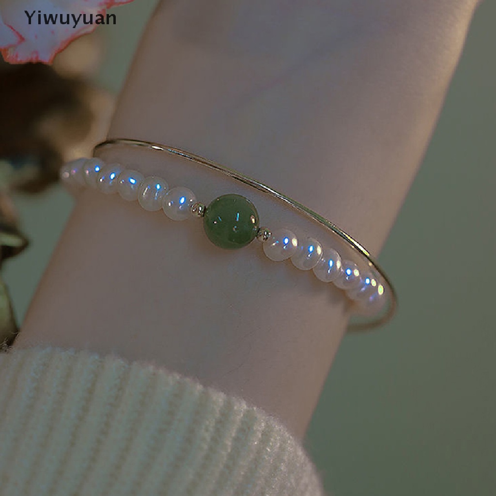 < Yiwuyuan > Vòng Tay Chuỗi Hạt Ngọc Trai Tự Nhiên Thời Trang Lãng Mạn Có Thể Điều Chỉnh Làm Quà Tặng Trang Sức Đám Cưới