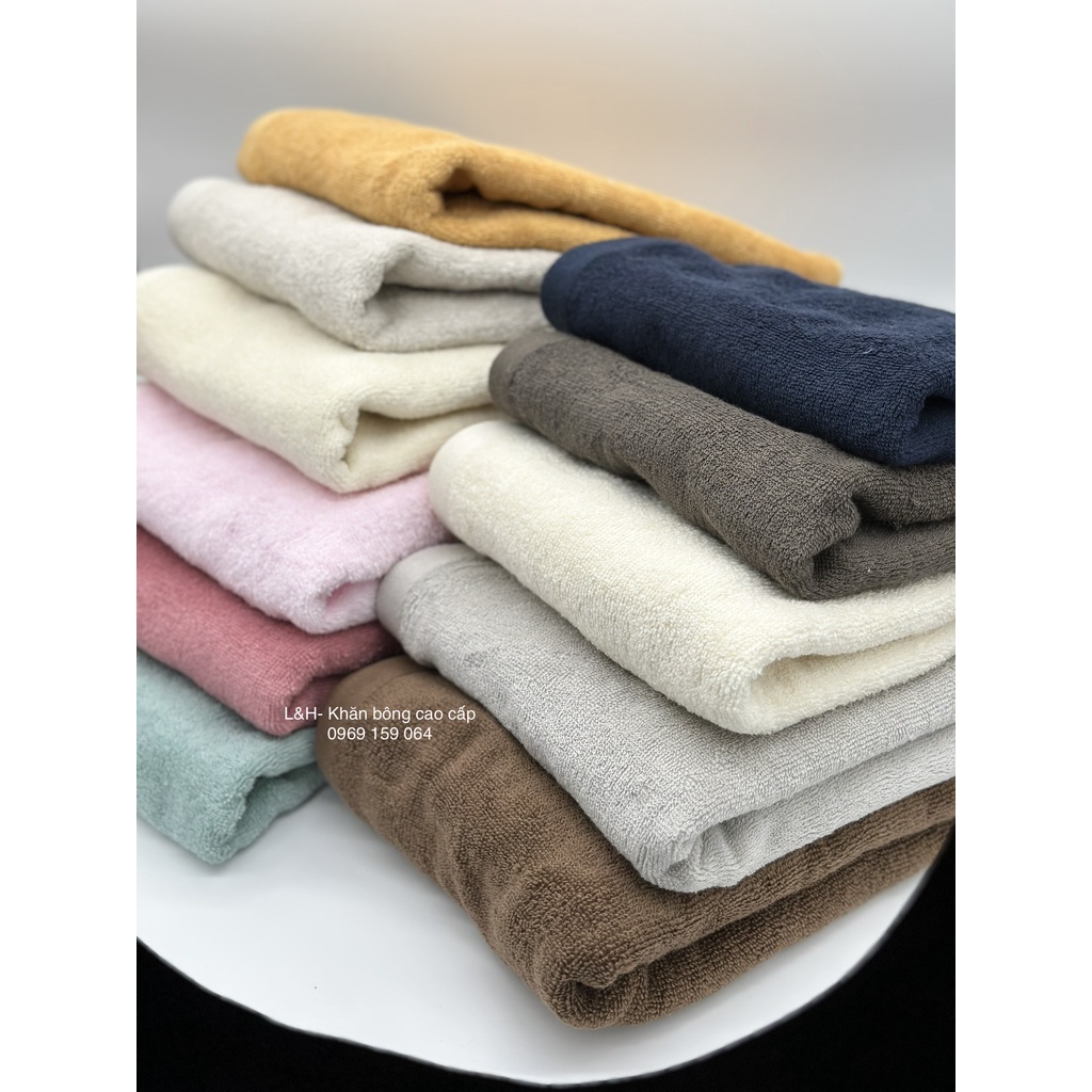 Khăn tắm cotton MJ cao cấp, 250g, 60x120cm, độ dày vừa phải, không sổ lông, không phai màu | BigBuy360 - bigbuy360.vn