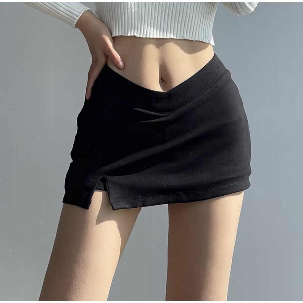 Chân váy cony chữ A xẻ tà, cạp chữ V, chất liệu vải 2 biên cao cấp LILYSHOP 20 | BigBuy360 - bigbuy360.vn