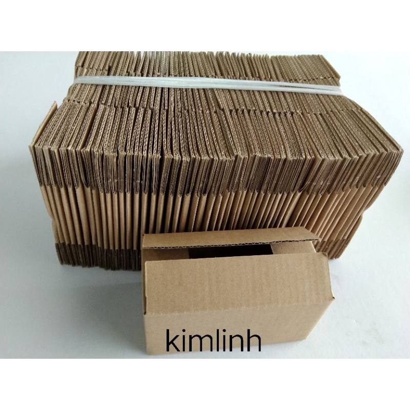 BỘ 100 hộp 15x7x5 (hộp mặt trong và ngoài màu nâu)