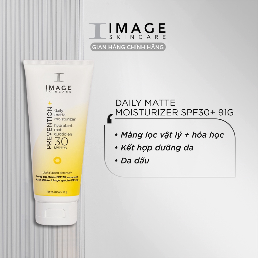 Kem chống nắng dành cho da dầu Image Skincare Prevention+ Daily Matte Moisturizer SPF30+ 91g