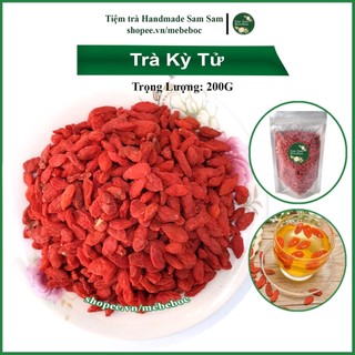 Hạt cẩu kỷ tử sấy khô hữu cơ organic 200g kỳ tử giúp dưỡng nhan bổ thận khỏe xương