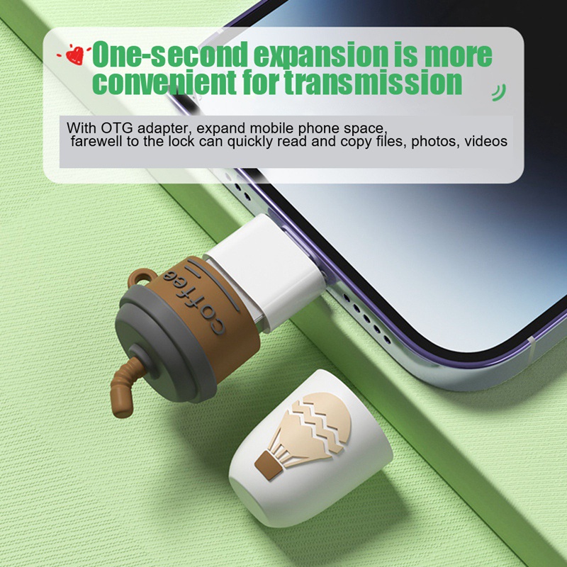 Usb 2.0 Bộ Nhớ 128GB Hình Ly Trà Sữa Dễ Thương