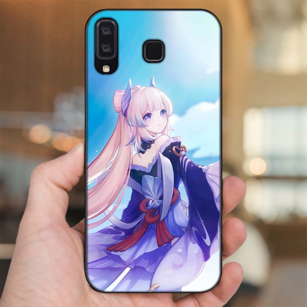 Ốp lưng Samsung A8 Star viền đen in hình Sangonomiya Kokomi Genshin Impact
