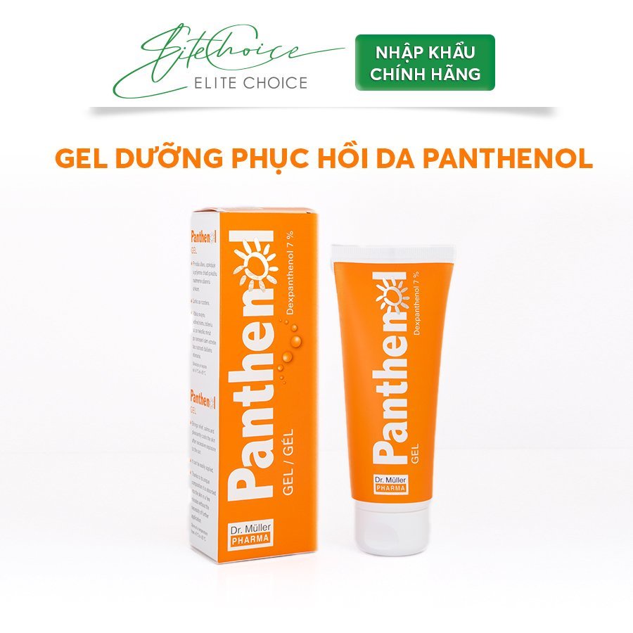 Gel dưỡng ẩm da phục hồi dạng sữa Panthenol B5 7% Dr Muller 100ml dịu mát da cháy nắng, sau trị mụn [Nhập khẩu Châu Âu]