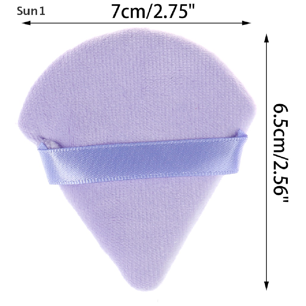 Set 2 Mút Trang Điểm Hình Tam Giác Bằng Nhung Chống Nắng Sun1 &gt;