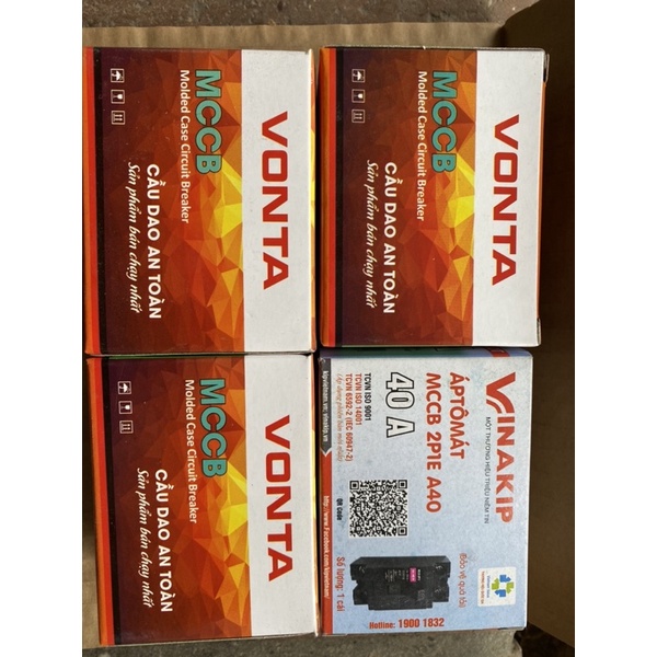 Aptomat CB cóc 15A, 20A, 30A, 40A vonta Vinakip