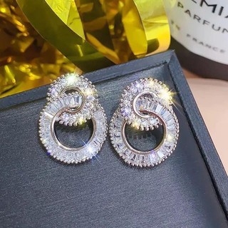 bông tai đá gết bạc cao cấp