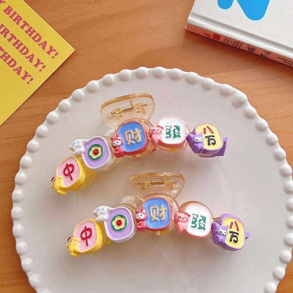 Kẹp Tóc Đuôi Ngựa Hình Cá Mập Hoạt Hình Đơn Giản Phong Cách Hàn Quốc Cho Nữ