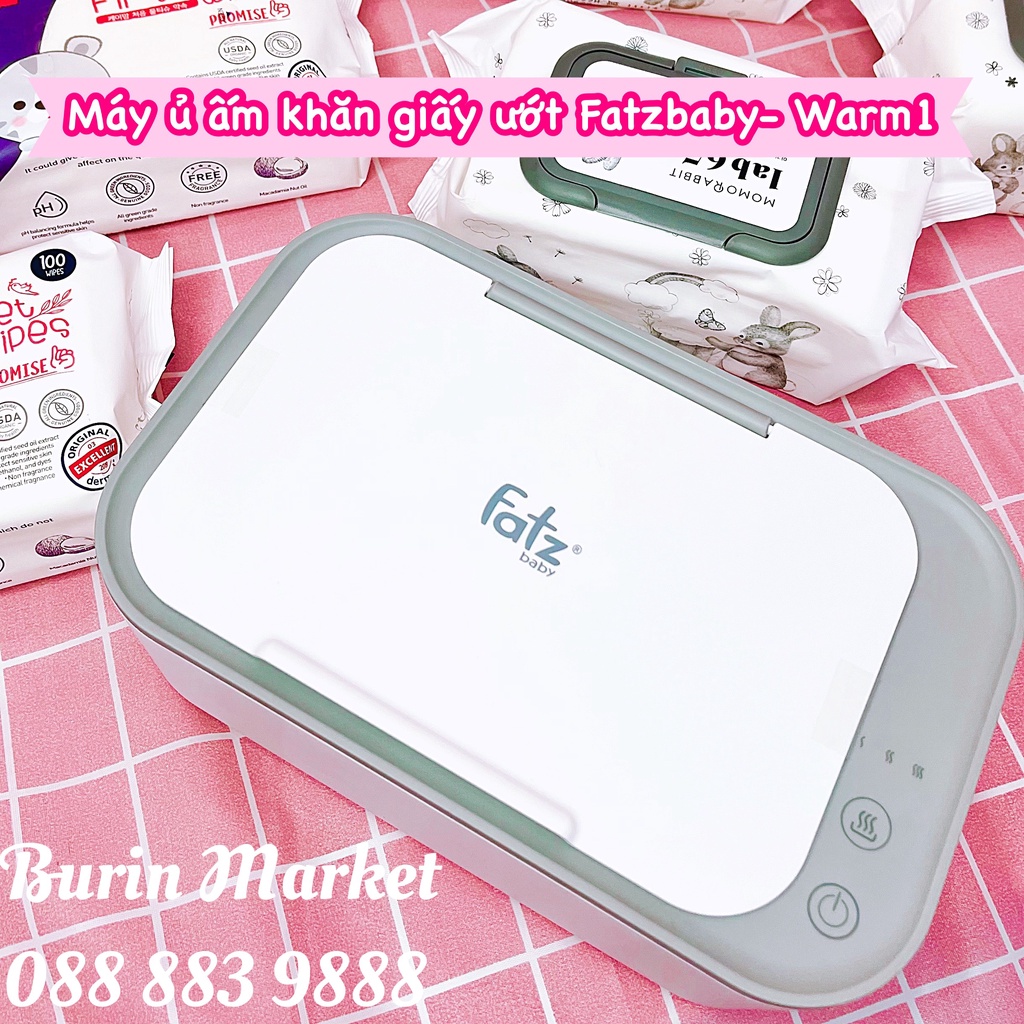 Máy ủ ấm khăn giấy ướt Fatzbaby Warm 1 thiết kế nhỏ gọn tiện lợi trong việc chăm sóc bé yêu - Burin Market