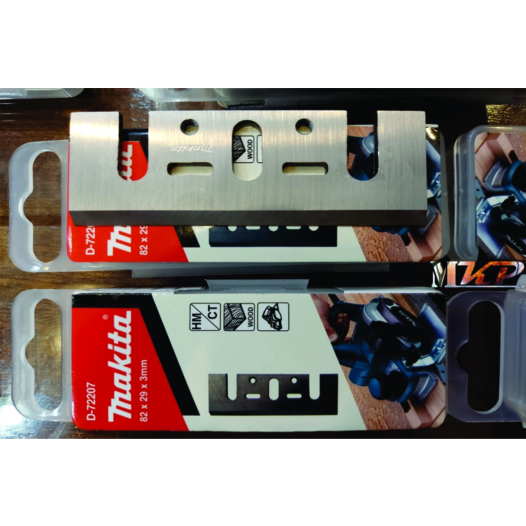 Lưỡi Bào Gỗ Hợp Kim Makita D-72207 - TC Planer Blade - HM/CT - 82mm x 3mm x 29mm - 2 Cái/Bộ, Máy Bào Cầm Tay/Các Loại Gỗ