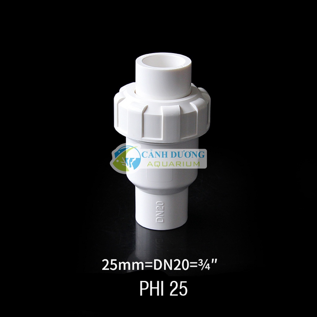 Van 1 chiều U-PVC ống phi 32-25-20 chuyên dùng cho hồ cá