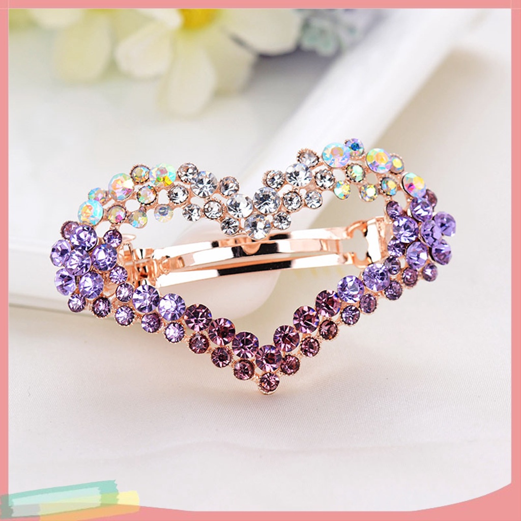 Kẹp Tóc Trang Trí Đính Đá Nhân Tạo Thời Trang Cho Nữ