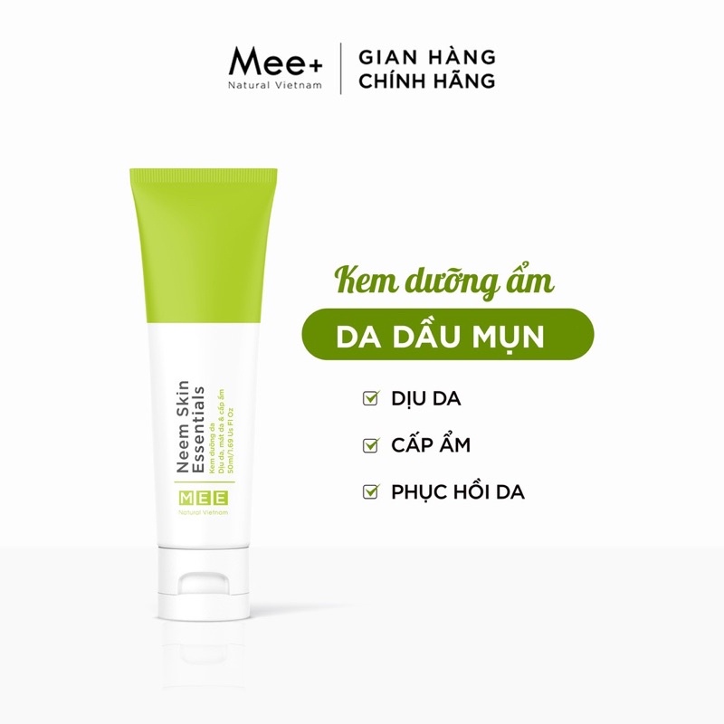 Kem dưỡng ẩm cho da mụn Neem Skin Essentials, dịu da và cấp ẩm MEE NATURAL 50ml