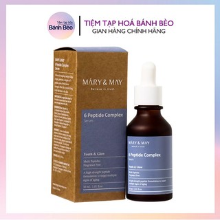 [Fullbox] Tinh chất chống lão hóa phục hồi căng bóng Mary & May 6 Peptide Complex Serum 30ml
