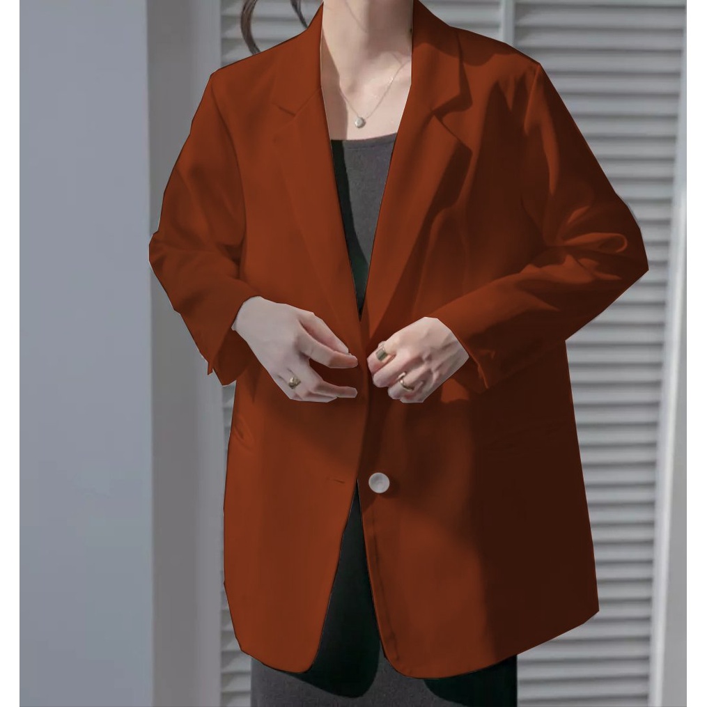 Áo Blazer tay dài màu trơn cho nữ- Áo Blazer Vest Nữ 1 Lớp Khoác Ngoài Dài Tay Nhiều Màu Kiểu Dáng Trẻ Trung | BigBuy360 - bigbuy360.vn