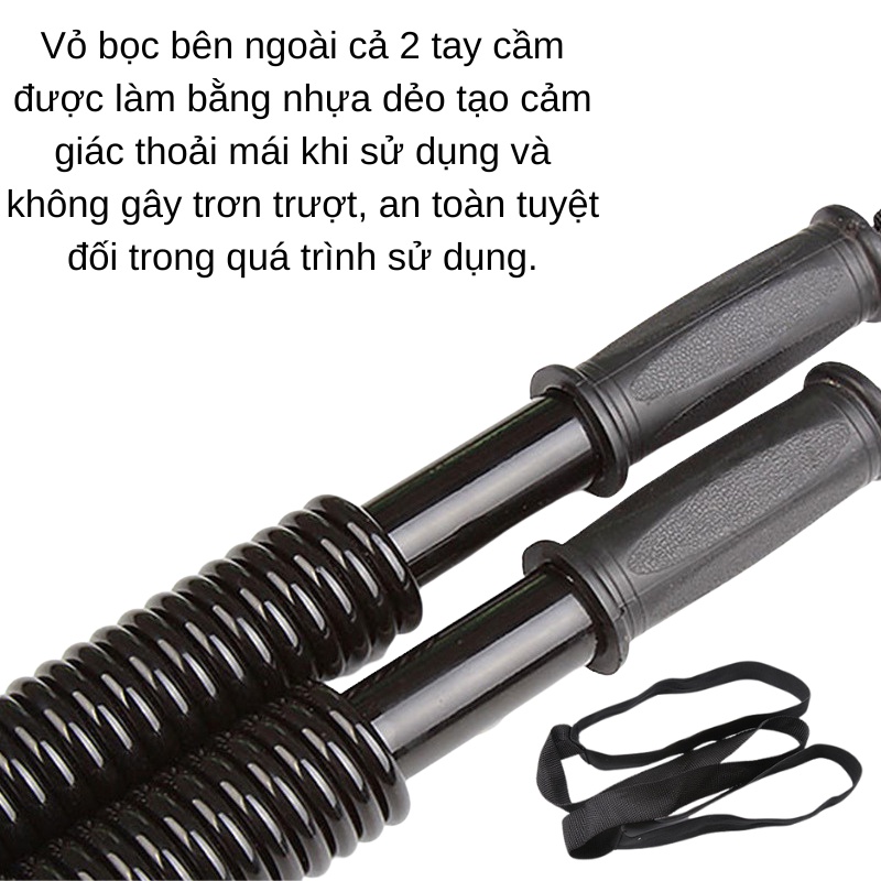 Lò Xo Tập Cơ Tay Thanh Lò Xo Gậy Bẻ Tập Cơ Tay Vai Ngực Gậy Tập Cơ Tay 20kg 30kg 40kg 50kg