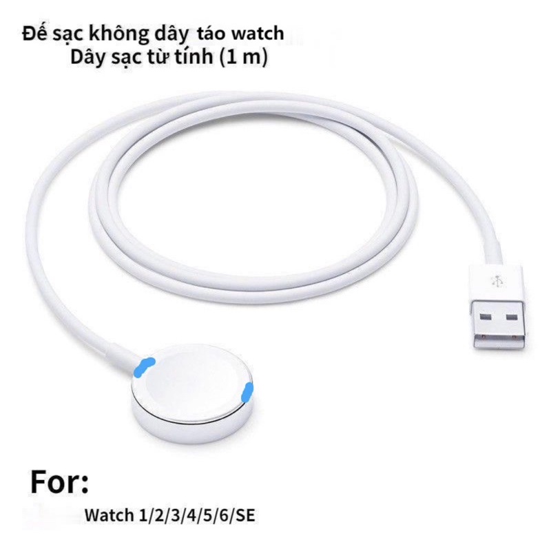 Dây sạc cáp usb cho đồng hồ apple watch s1-s7 loại Cao cấp
