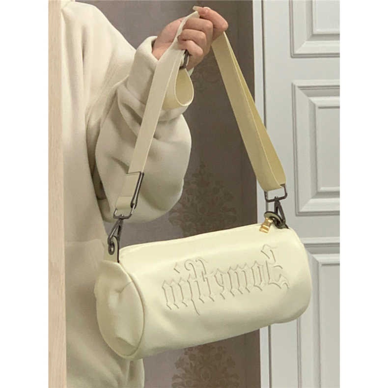 Mischa Túi Đeo Vai Da PU Màu Trơn Sức Chứa Lớn Phong Cách Phương Tây Dễ Phối Đồ Cho Học Sinh