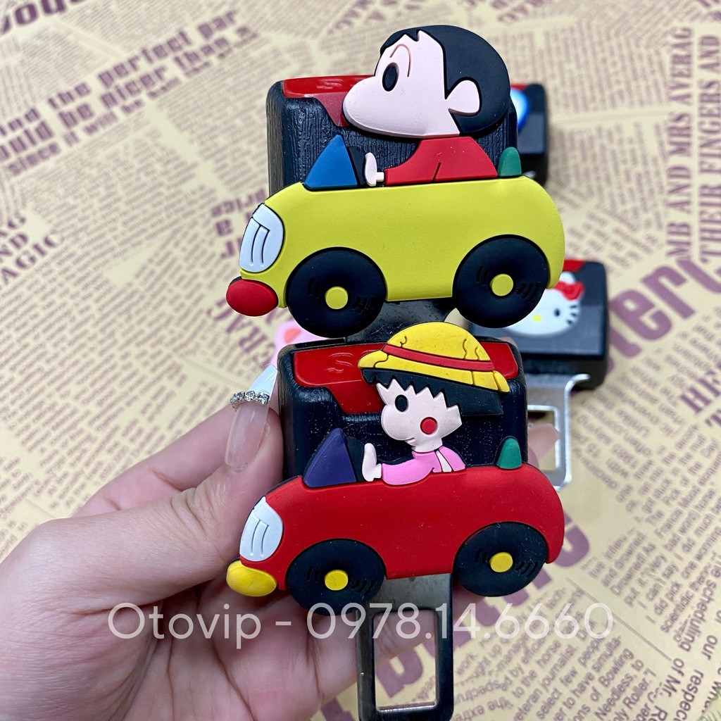 1 chiếc chốt cài dây an toàn, ngắt chuông cảnh báo loại Cao cấp có hình 3D dễ thương-Chốt cắm nối tiếp