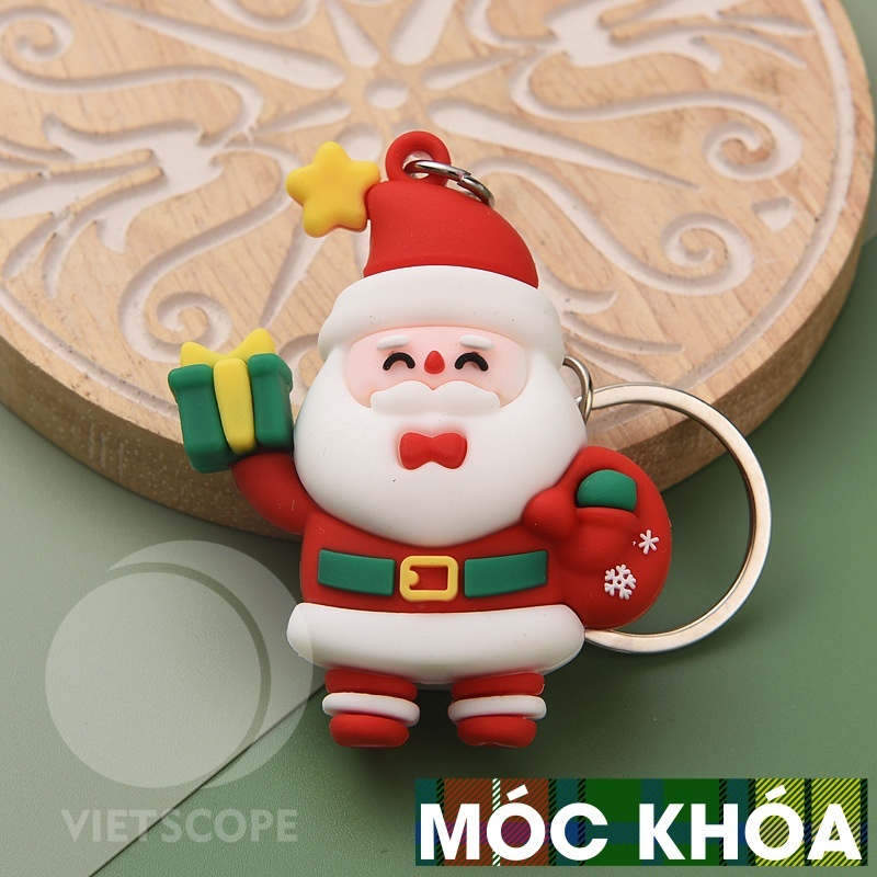 Móc Khóa Giáng Sinh Silicon Quà Tặng Noel Cực Đẹp
