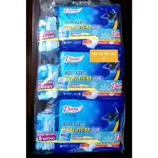 Băng vệ sinh Diana đêm sensi cool fresh 29cm, Sensi đêm 29cm,6 gói BVS Diana Sensi Cool Fresh đêm