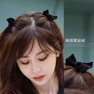 Kẹp tóc hình nơ bản nhỏ vải nhung tiểu thư