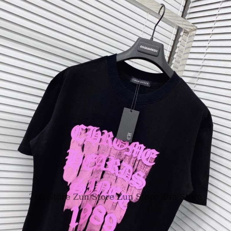 Áo Phông Nam Nữ Premium Cotton in Chữ Chrome Hearts 1989 , Áo Thun 2 Màu Đen Trắng Hót Trend. Fashion.369