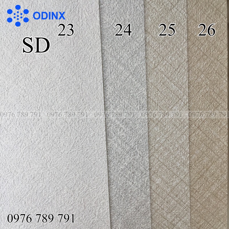 Giấy Dán Tường Hàn Quốc Phòng Ngủ Cao Cấp Lụa Không Keo Trơn 1 Màu Dày Đẹp Khổ 106cm ODINX