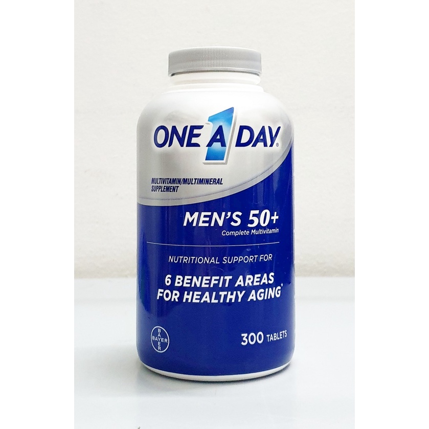 One A Day Men's 50+ chai 300 viên từ Mỹ - Bổ sung vitamin cho đàn ông trên 50 tuổi