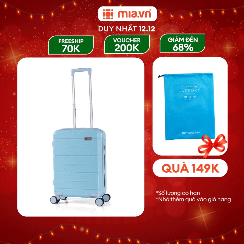 Vali Kéo MIA.vn Du Lịch Larita CARINA 3 size 20/24/28 Hạn Chế Trầy Xước - Bảo Hành Trọn Đời