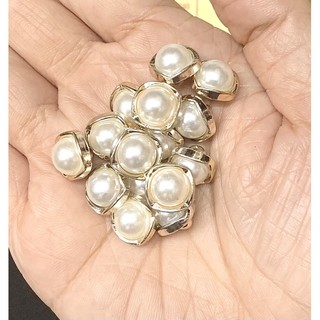 5 Nút kiểu hạt trai 12mm.