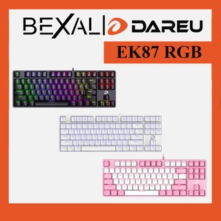 Bàn phím cơ gaming dareu ek87 multi led trắng đen giá rẻ chất lượng cao bàn phím chuyên game bexal pc