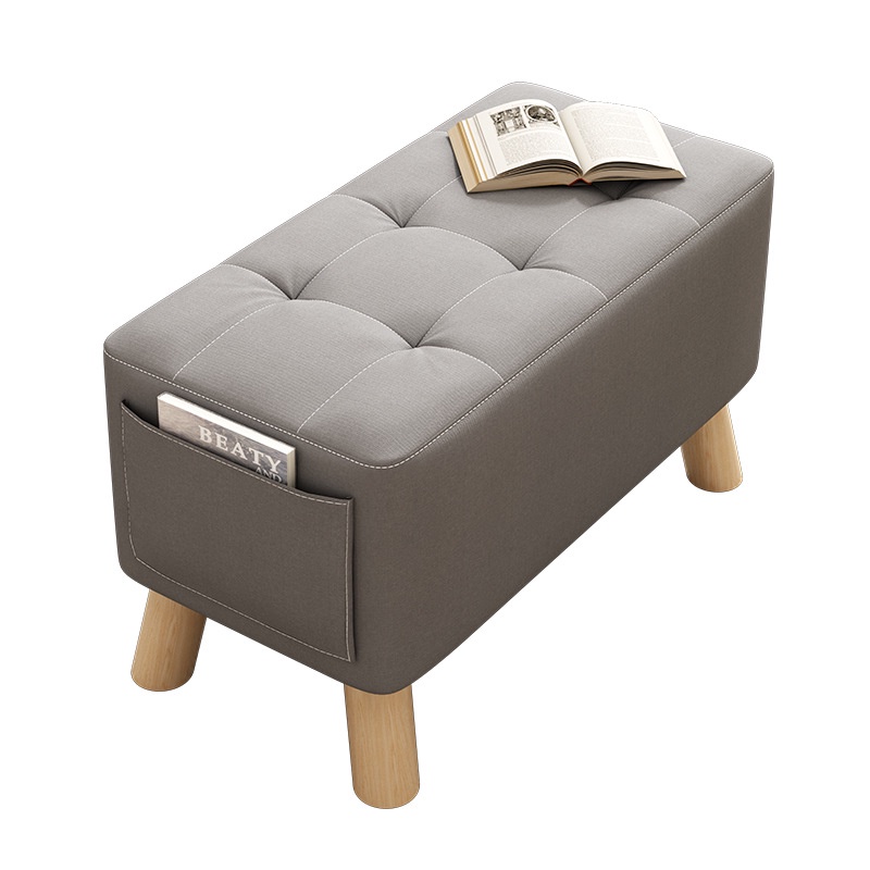 Ghế gỗ chắc chắn, ghế thay giày ở cửa, ghế sofa đơn giản