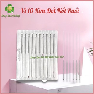 Vỉ 10 Kim Dài Đốt Mụn Ruồi, Đốt Mụn Thịt, Đốt Ổ Hôi Nách