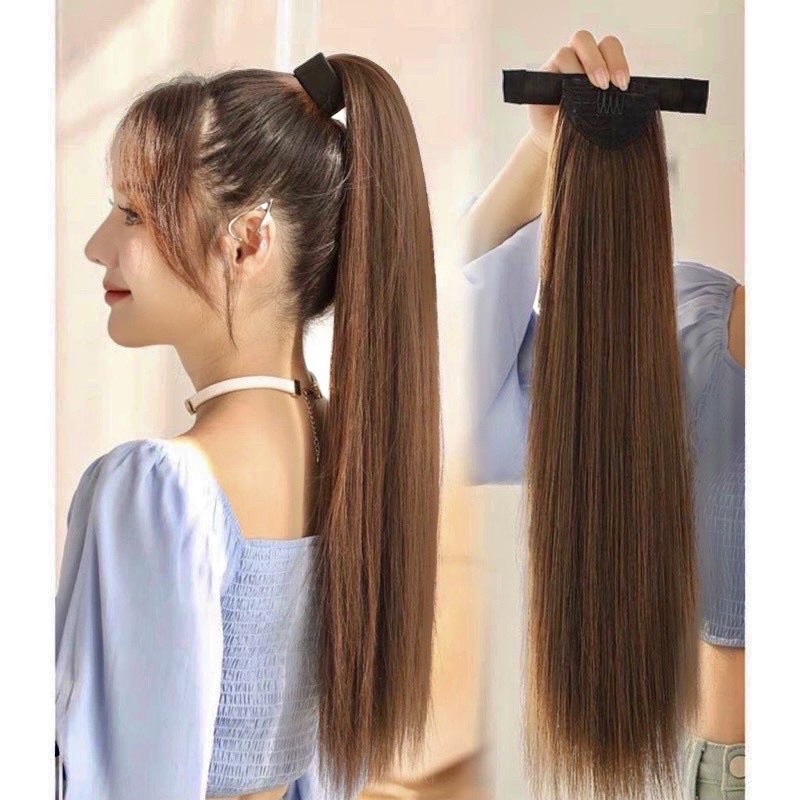 Tóc cột thanh quấn xù, toc cột thanh quấn thẳng