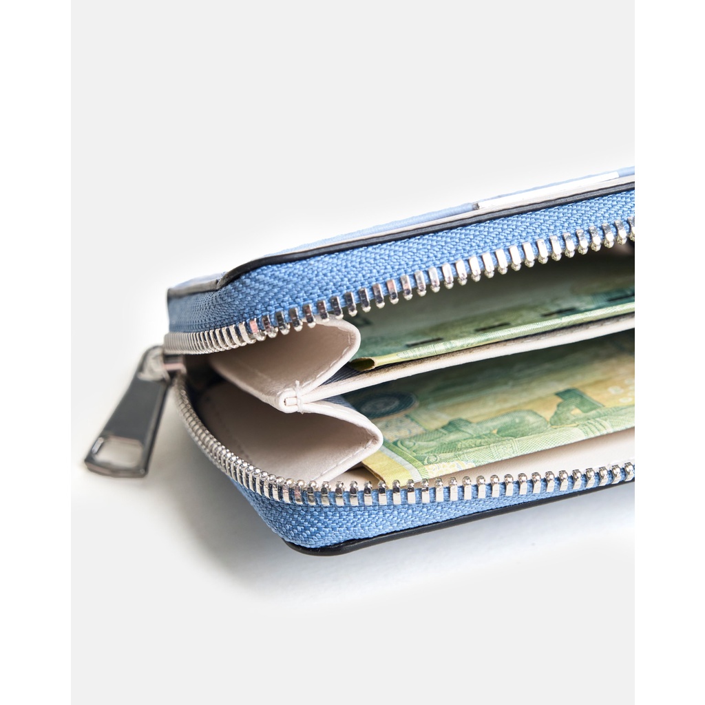 Ví Dài Nữ Khóa Kéo Leonardo - Zipper Wallet Mini Tracy - Da Nhập Khẩu Cao Cấp