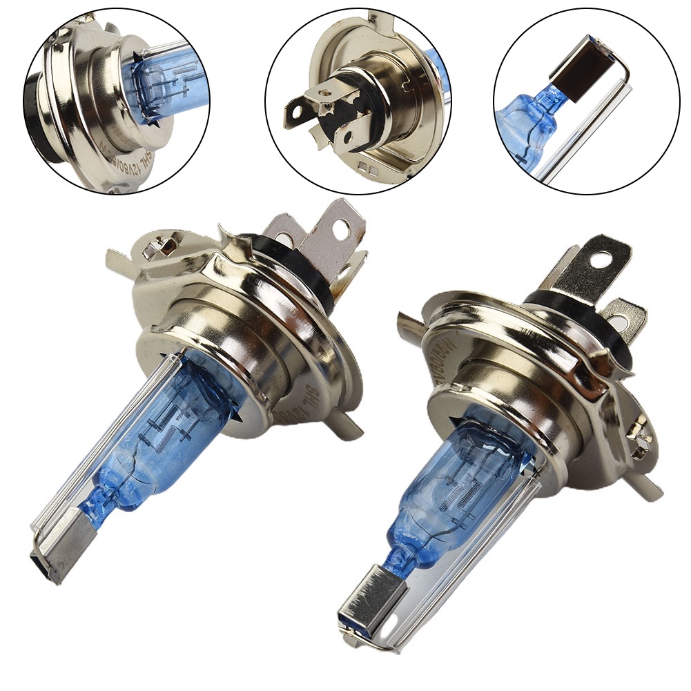 Bóng Đèn Pha Xenon H4 55W 12V Ánh Sáng Trắng Siêu Sáng