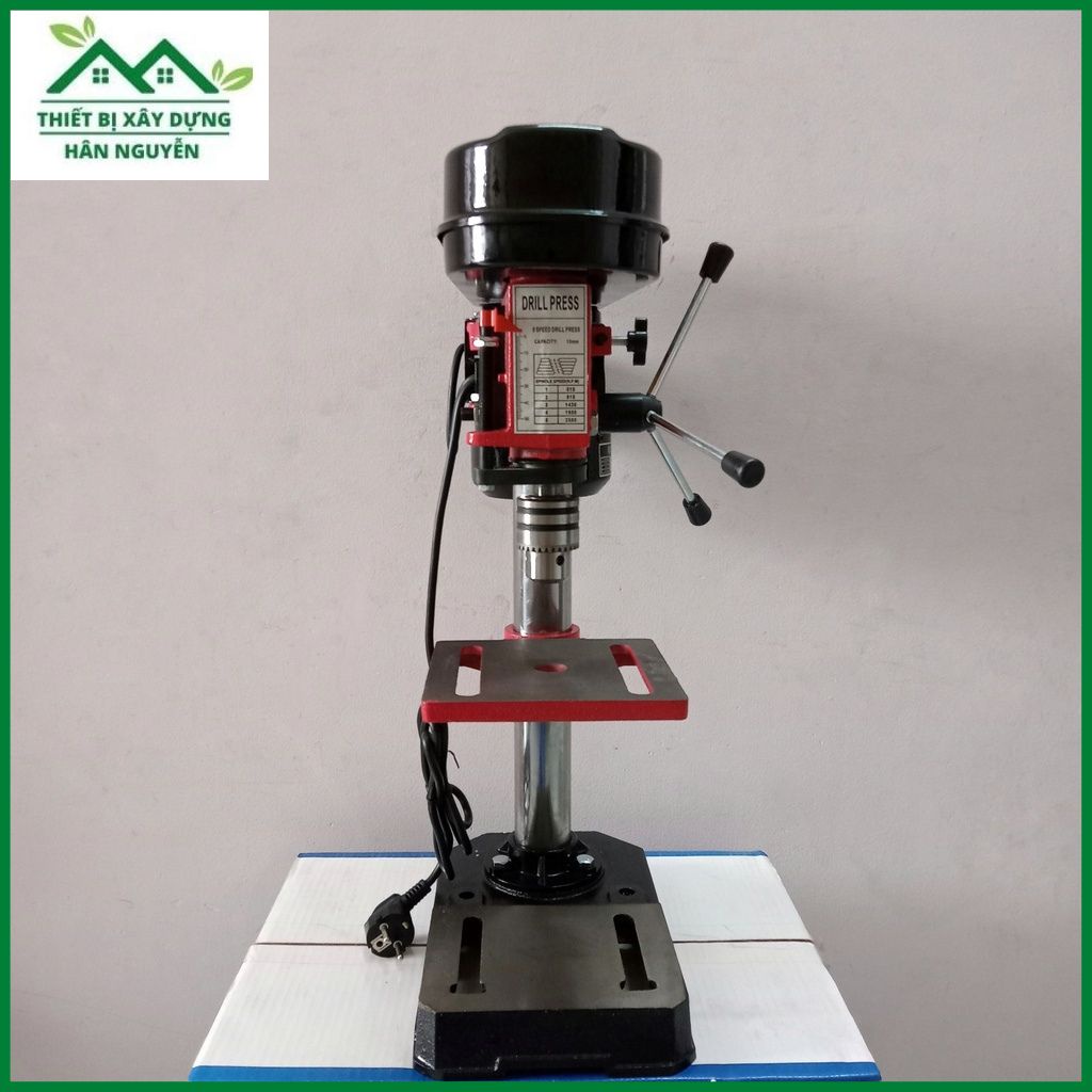 Máy khoan bàn 6 tấc đầu kẹp 13mm 100% dây đồng,khoan bàn mini cao 60cm