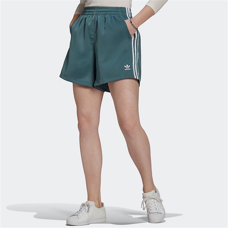 Quần Short Thể Thao Adidas 100% Chính Hãng Nhanh Khô Họa Tiết Kẻ Sọc Thời Trang Đi Biển Cho Nữ